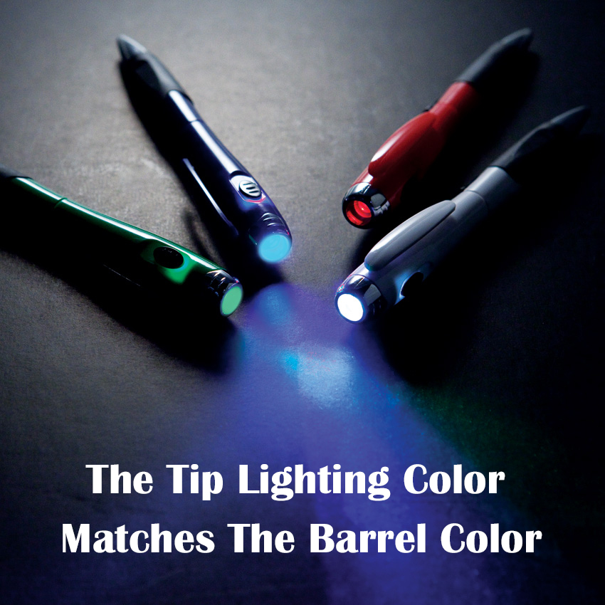 Retractable Plastic Light Ball Pen with matching barrel color 3