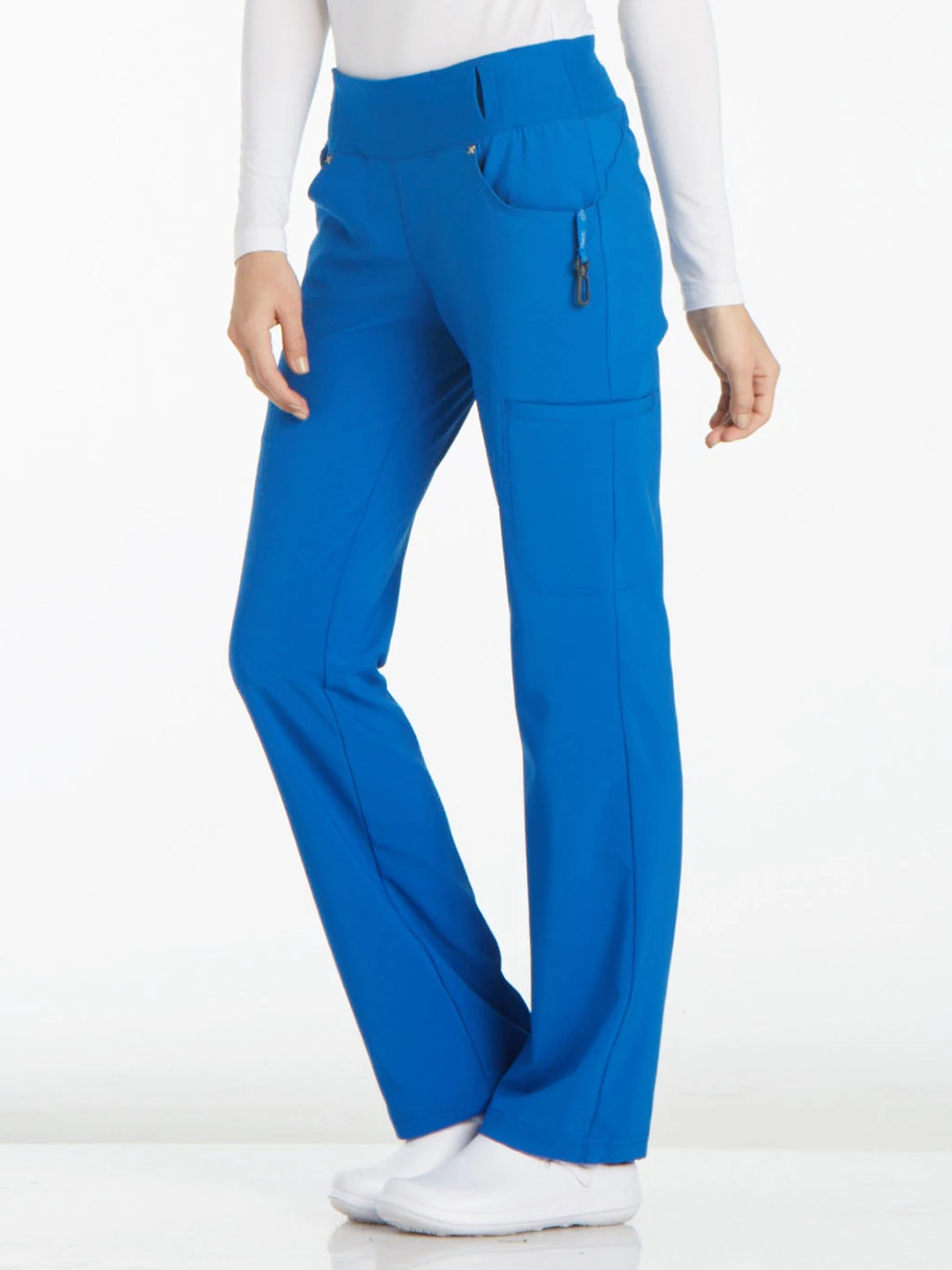 Cherokee - iFlex - Mid Rise Straight Leg Comfort Knit Waistband Pull-on Pant 8