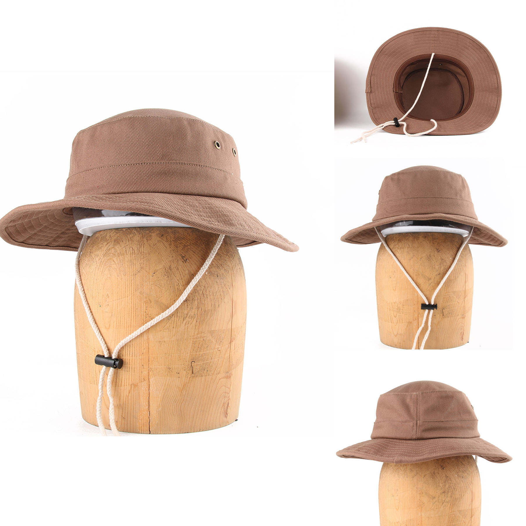 Western Cowboy style drawstring camping hat