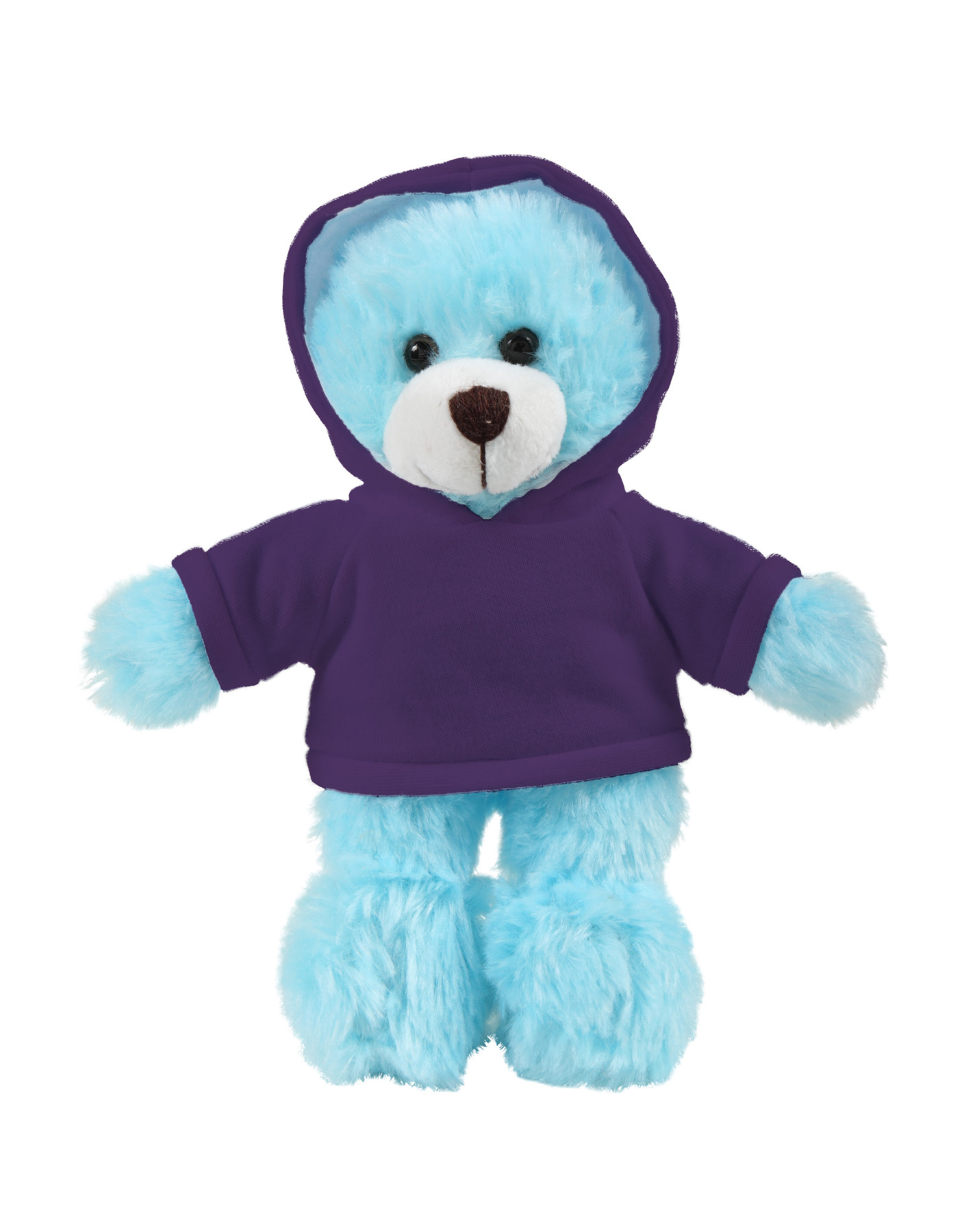 soft plush Blue Bear with hoodie 6