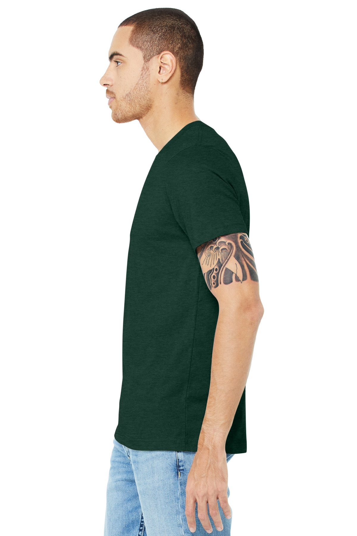 BELLA+CANVAS Unisex Heather CVC Short Sleeve Tee. BC3001CVC 577