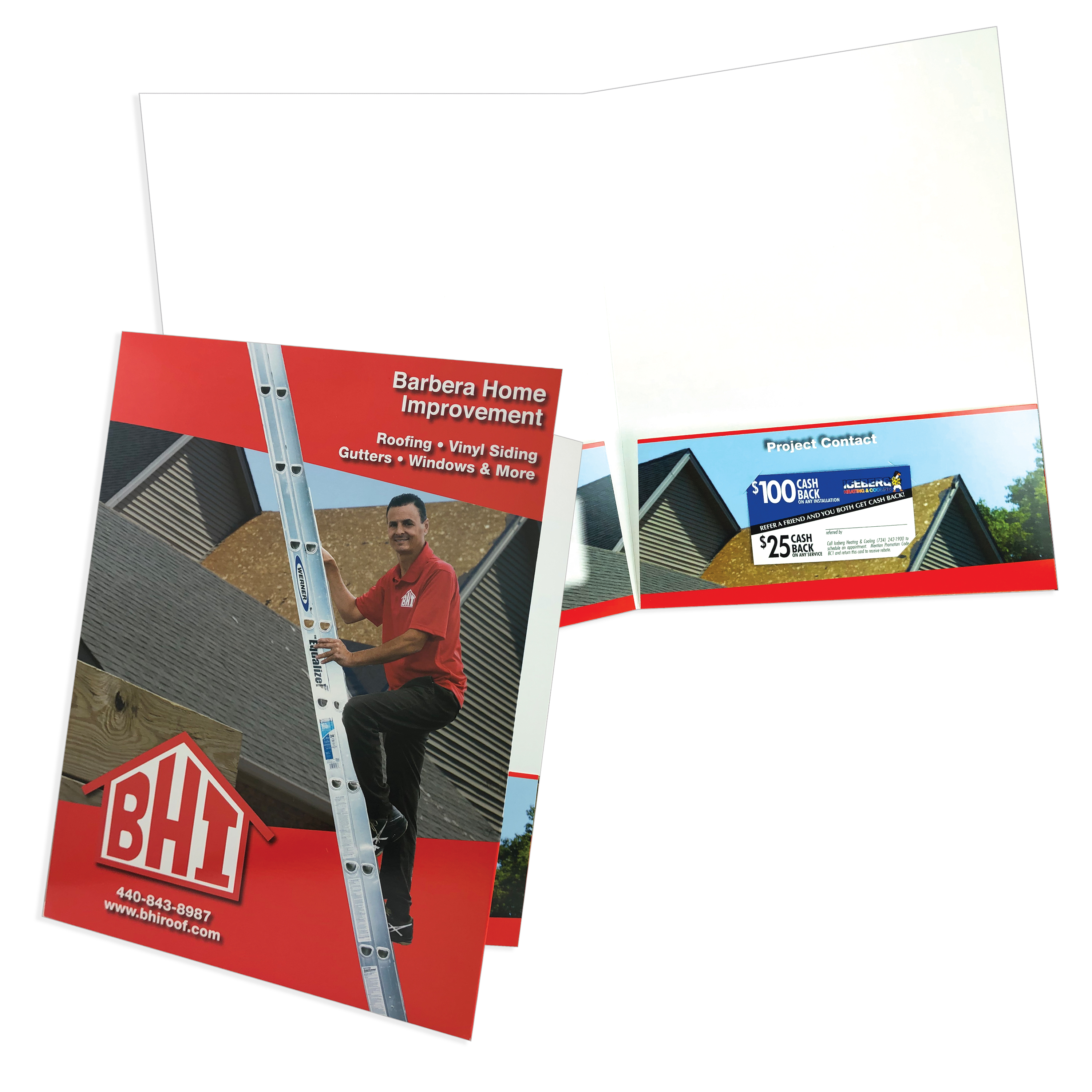 Large Presentation Folders Printed Full Color 3
