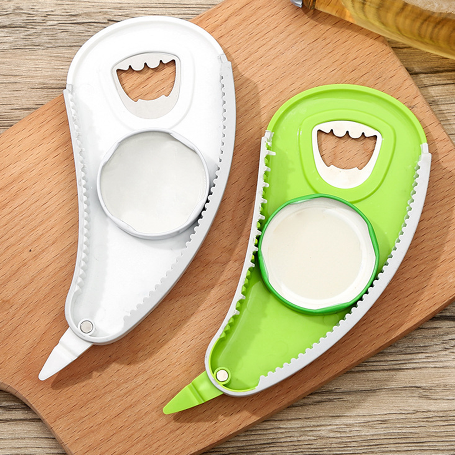 Kitchen 3-in-1 Multifunctional ABS Magnetic Bottle Opener 5