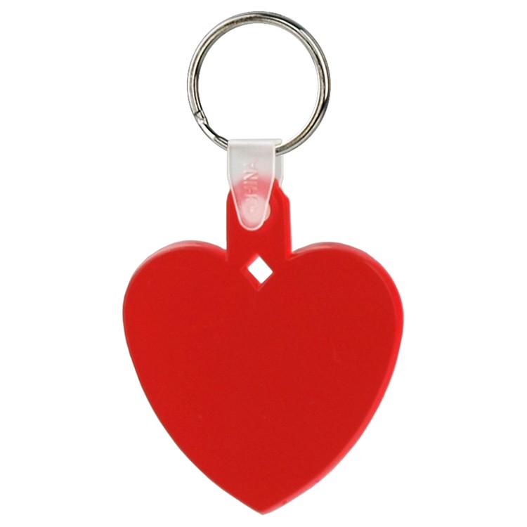 Soft Squeezable Key Tag (Heart) 2