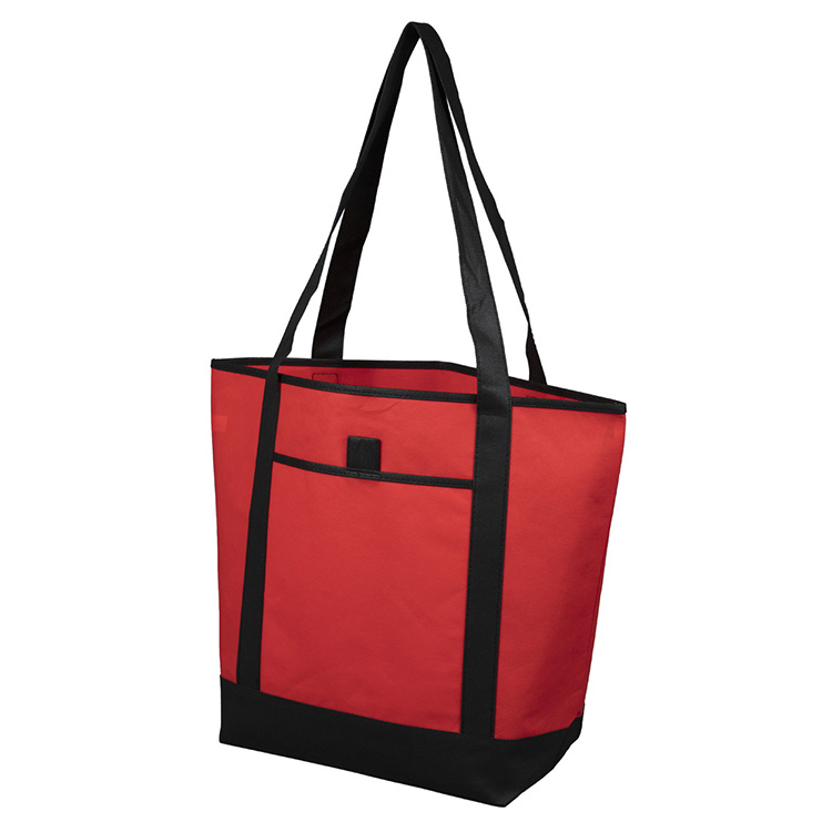 17-1/2"W x 13-1/2"H x 6"Gusset - "The CITY" Convention, Corporate, Travel and Beach Tote Bag 16
