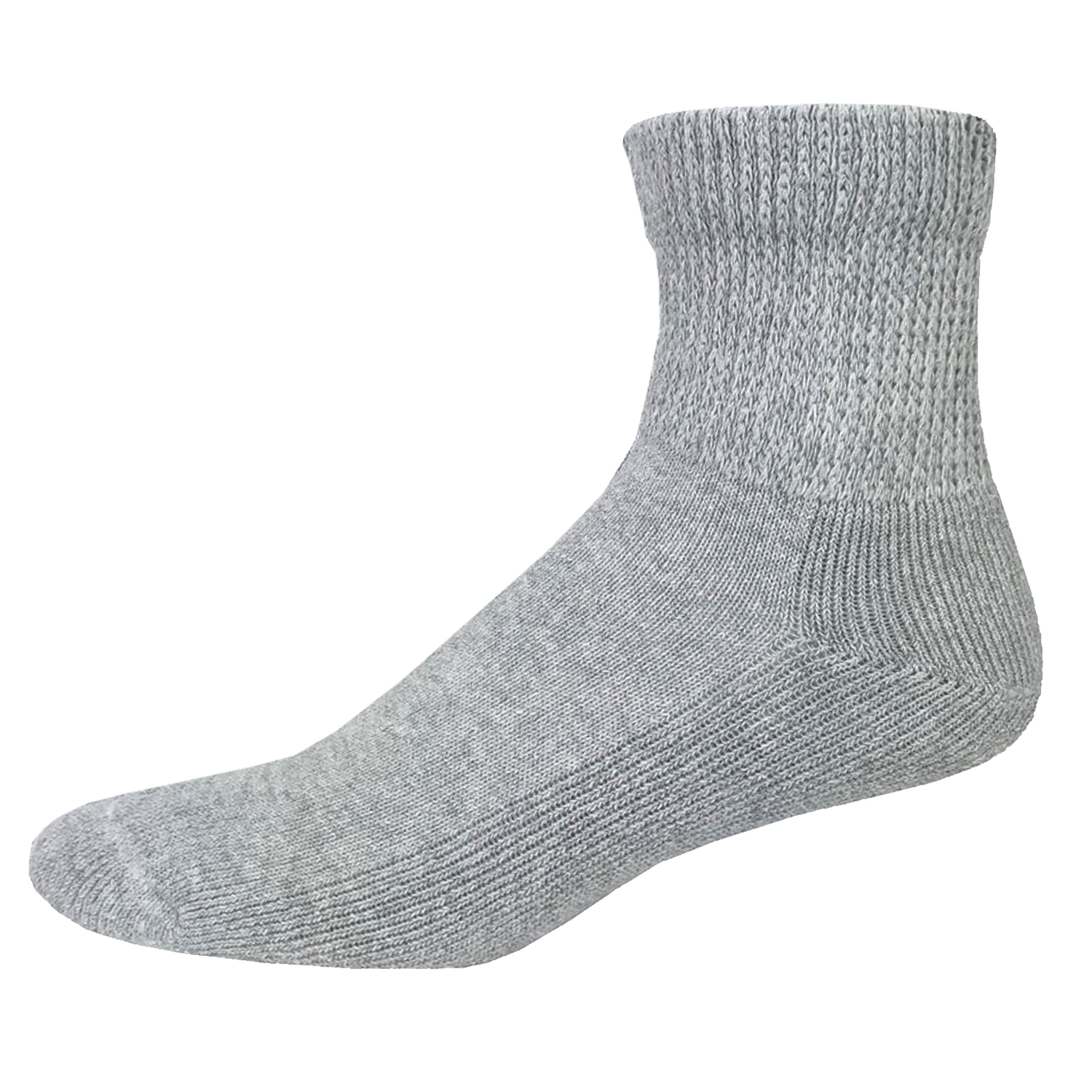 Non Binding Cotton Blend Athletic Quarter Socks 4