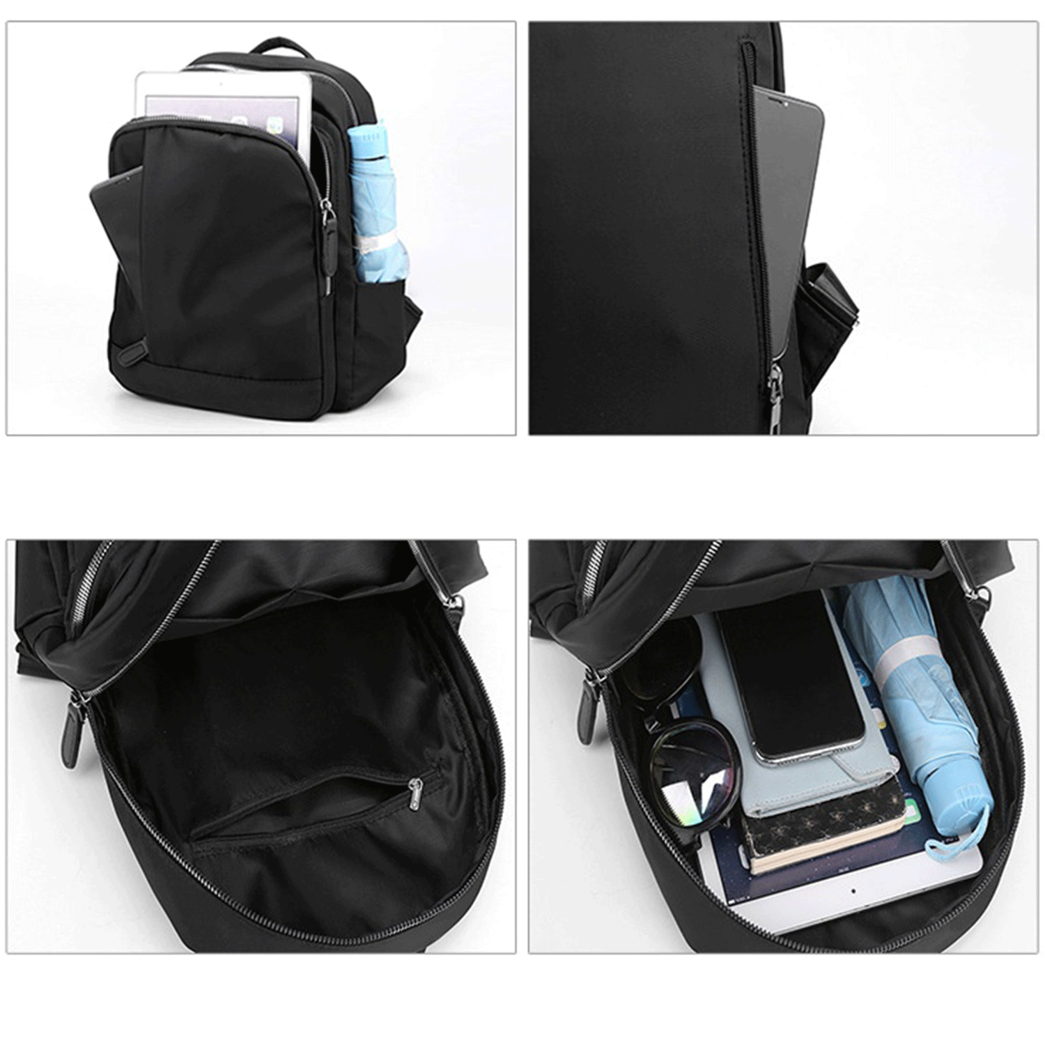 Nylon Spacious Cute Stylish Office Ladies Fashion Backpack 14