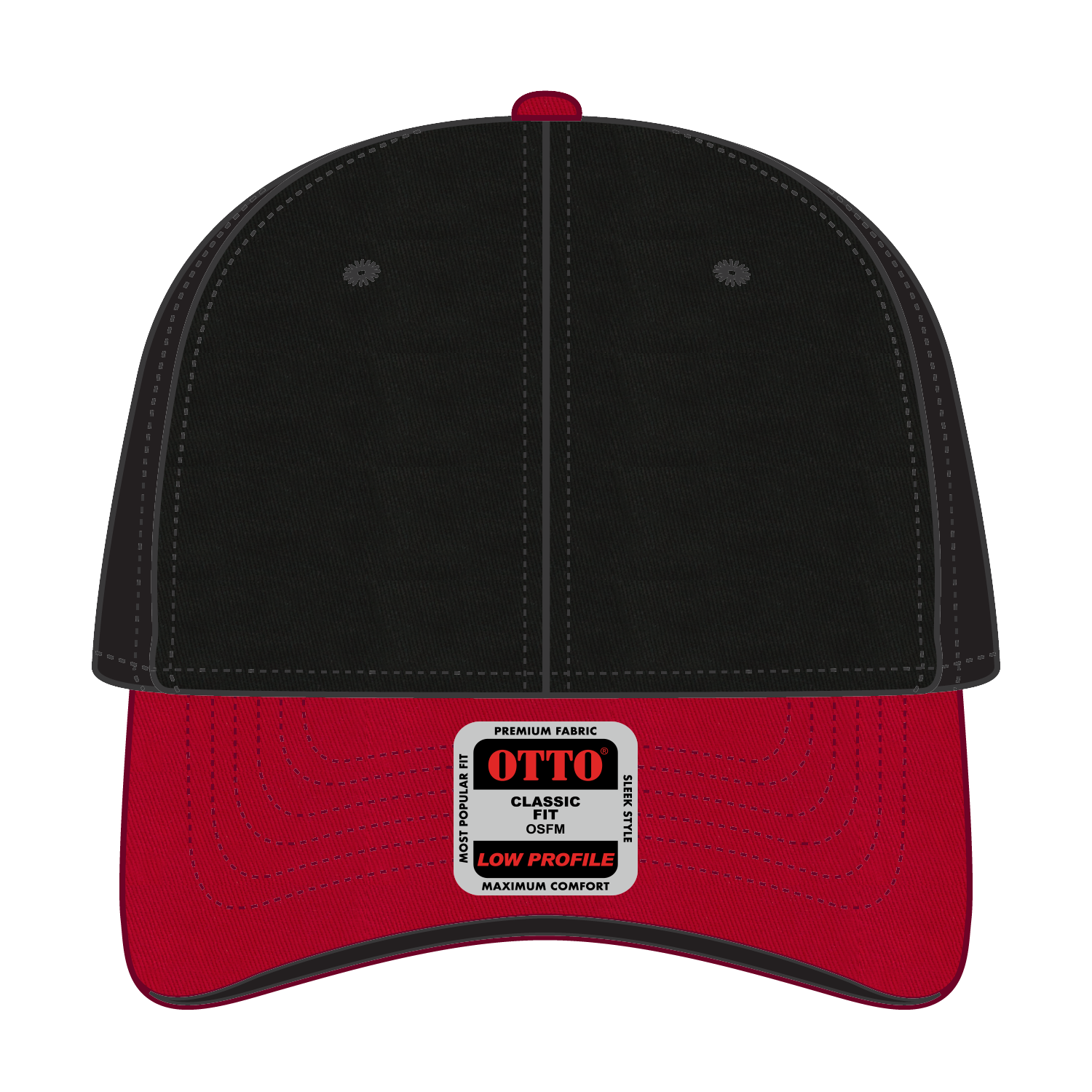 OTTO CAP® 6 Panel Low Profile Baseball Cap 43