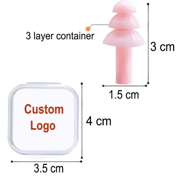Noise Canceling Soft Reusable Silicone Earplugs Waterproof Noise Reduction Earplugs for Concert 1