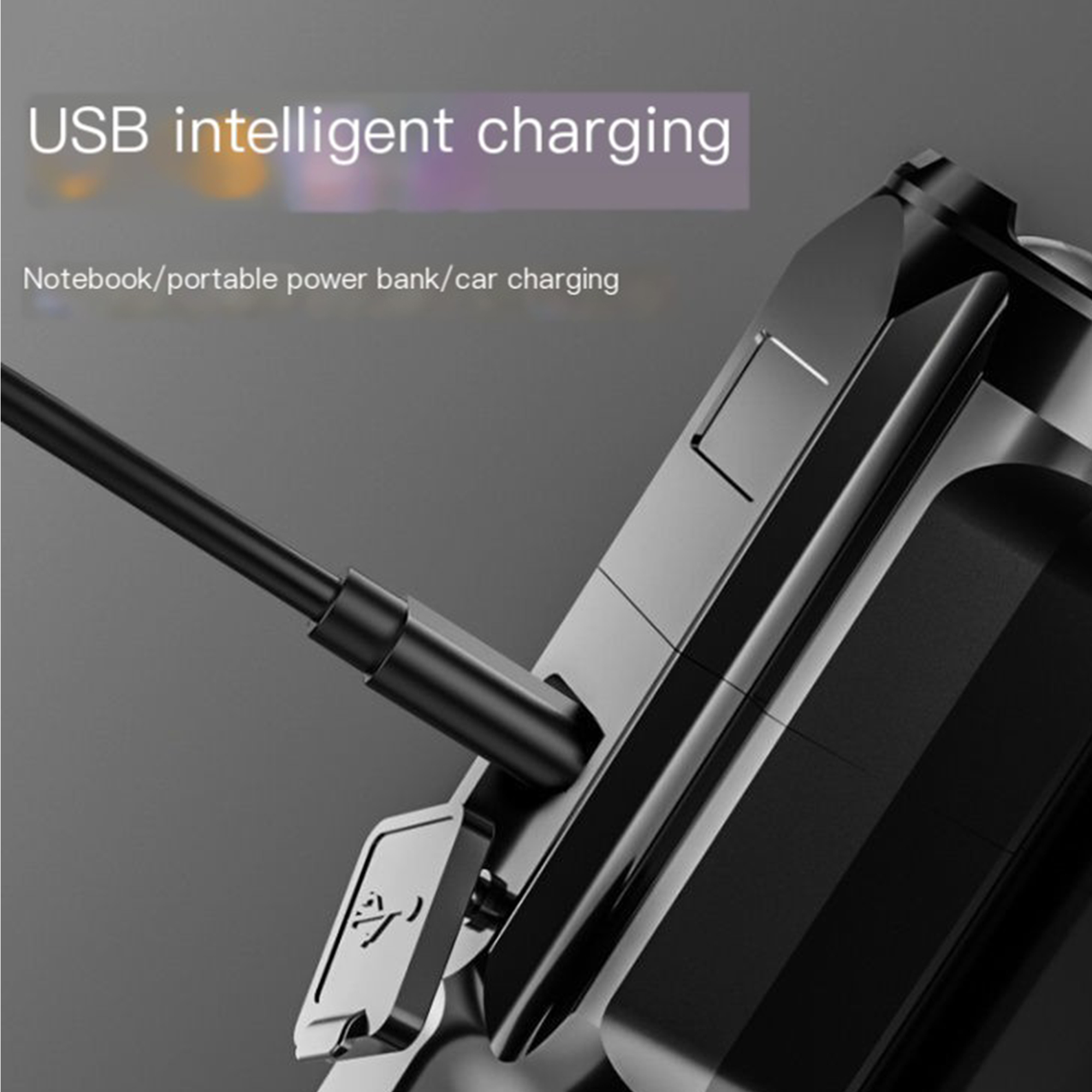 Rechargeable Zoomable LED COB Flashlight 4