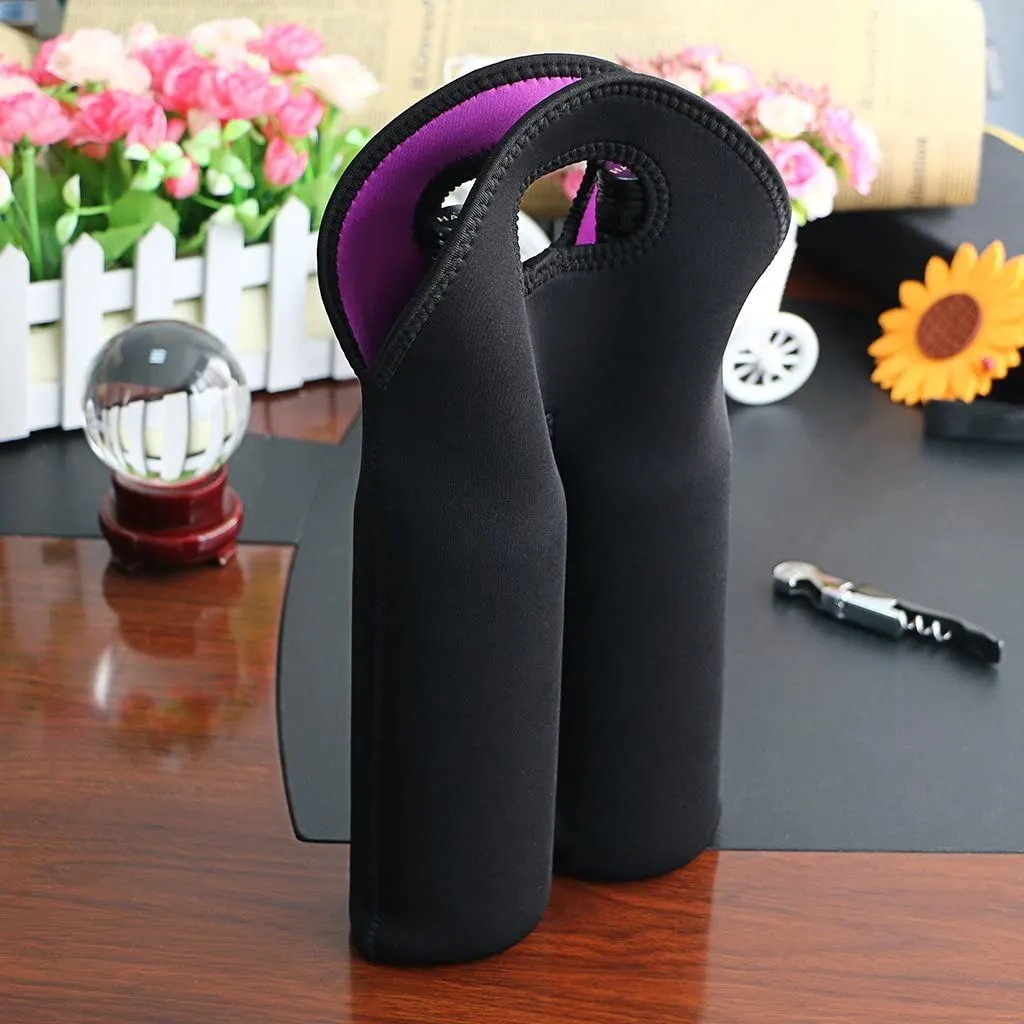 Neoprene Wine Bottle Tote 4