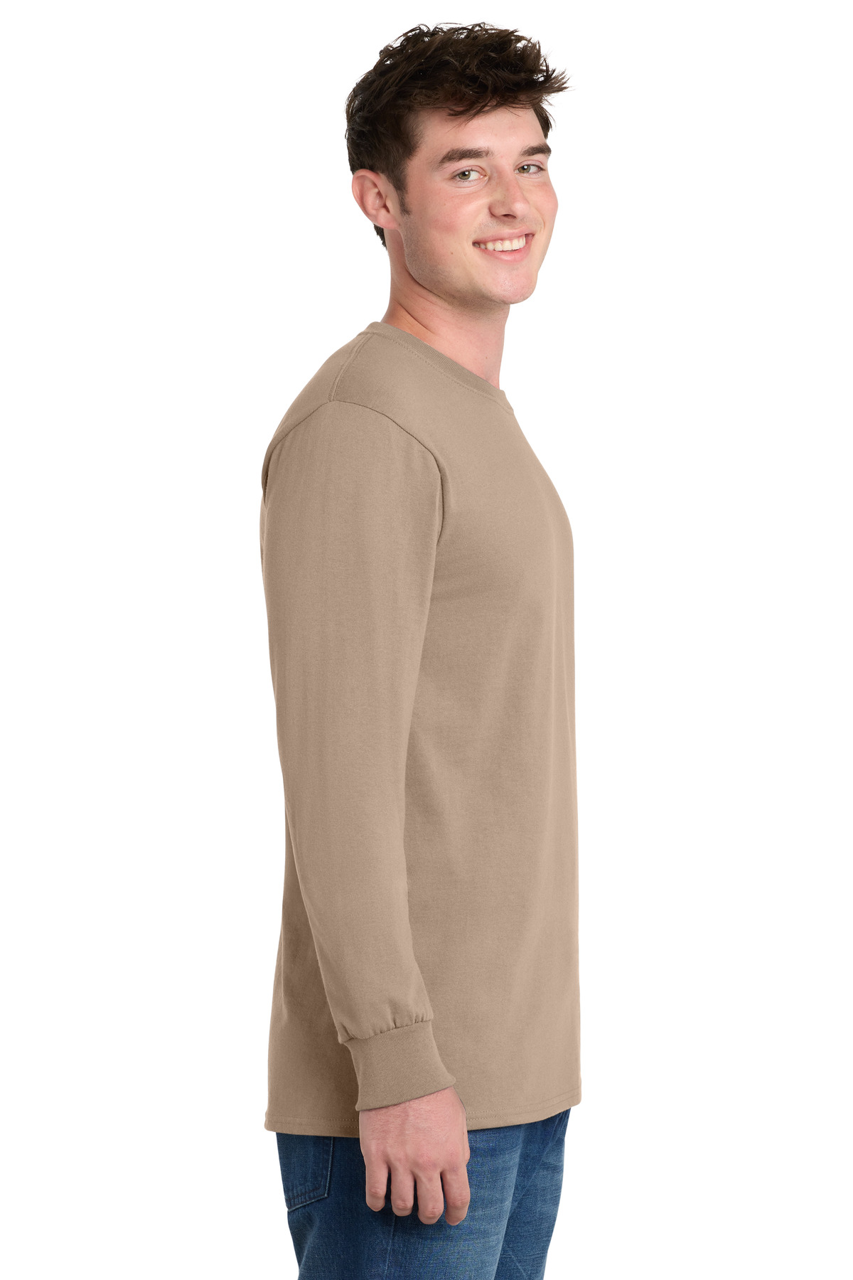 Port & Co Tall Long Sleeve Essential Tee. PC61LST 112