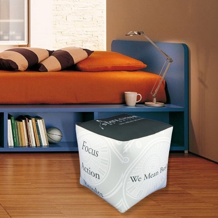 Bean Bag Ottoman Cube Chair, 36"W x 36"H 6