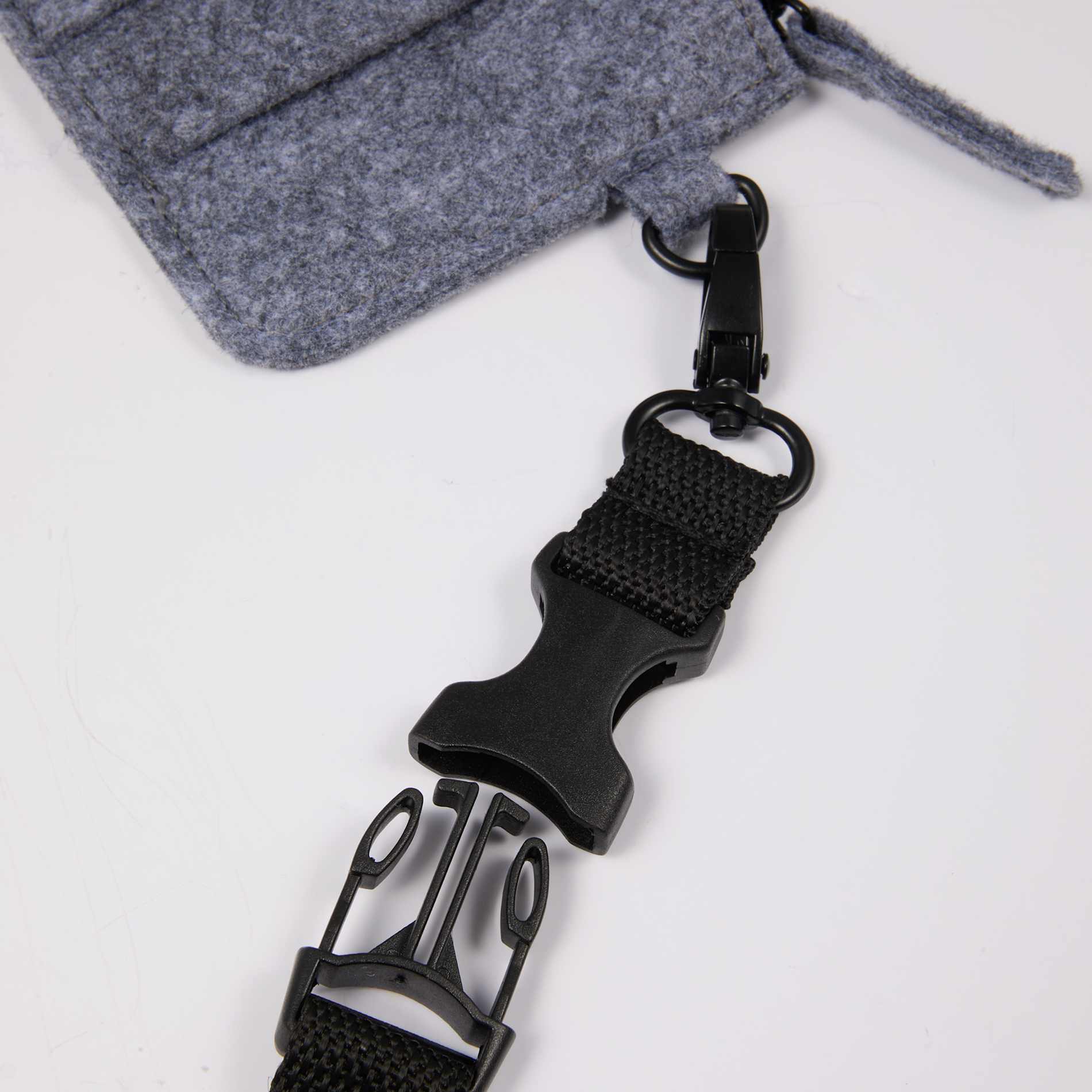THE GOODS™ Recycled Felt Lanyard Wallet 12