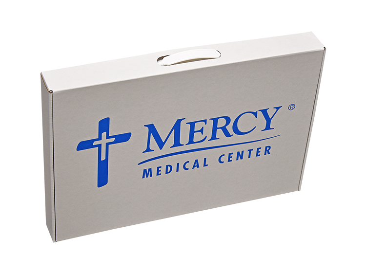 19" X 12 7/8" X 2" - E-Flute Tuck Box with Handle 2