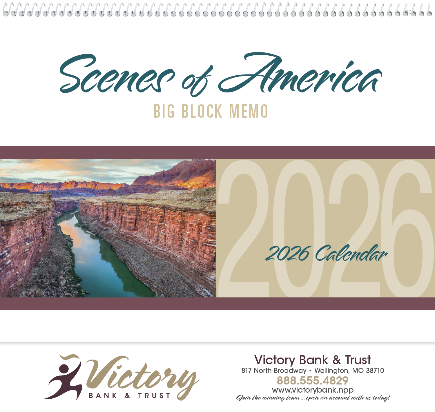 Triumph® Calendars Scenes of America Big Block Memo Calendar 53