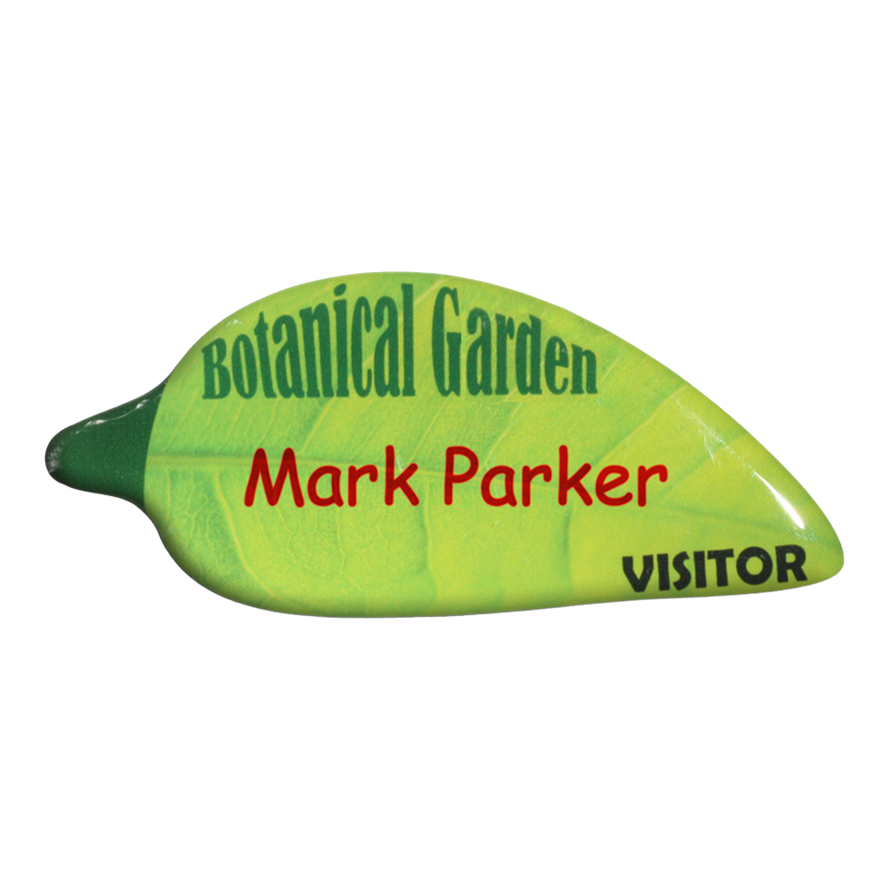 Magnetic Promo / Button / Name Badge with custom shape from 3.1 - 4 Sq. In. 6