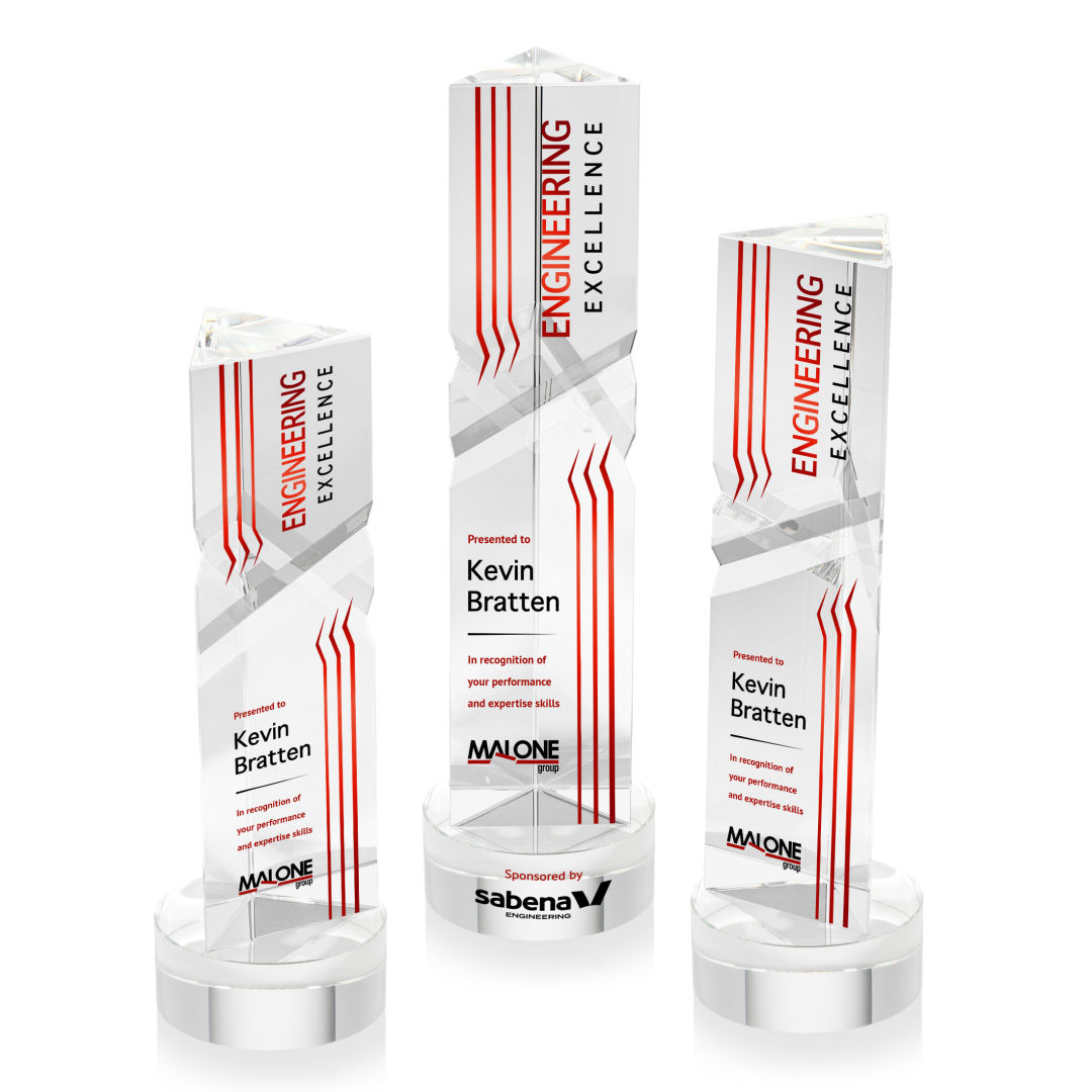 Oakham VividPrint™ Award on Stanrich Base - Clear