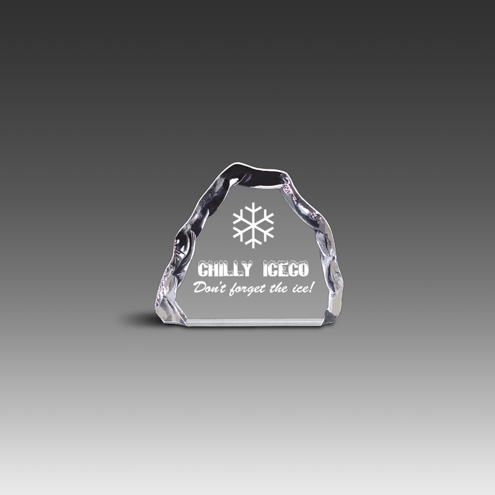 6" x 5" Freestanding Clear Iceberg Award 2