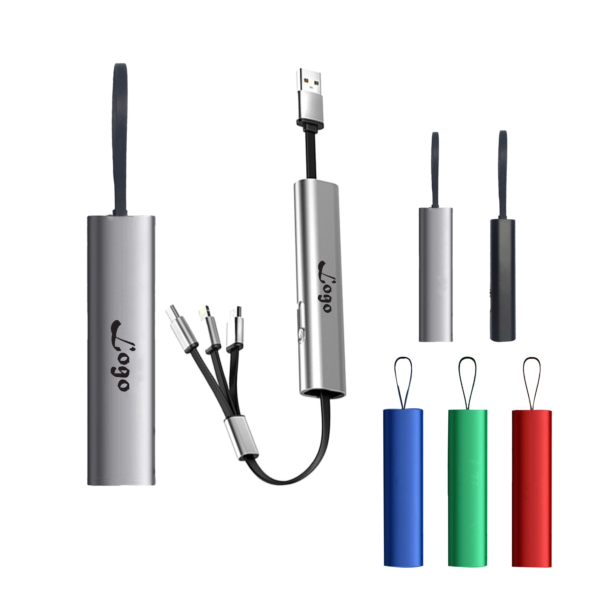 Multi functional 3 In 1 Retractable Charger Cable 2