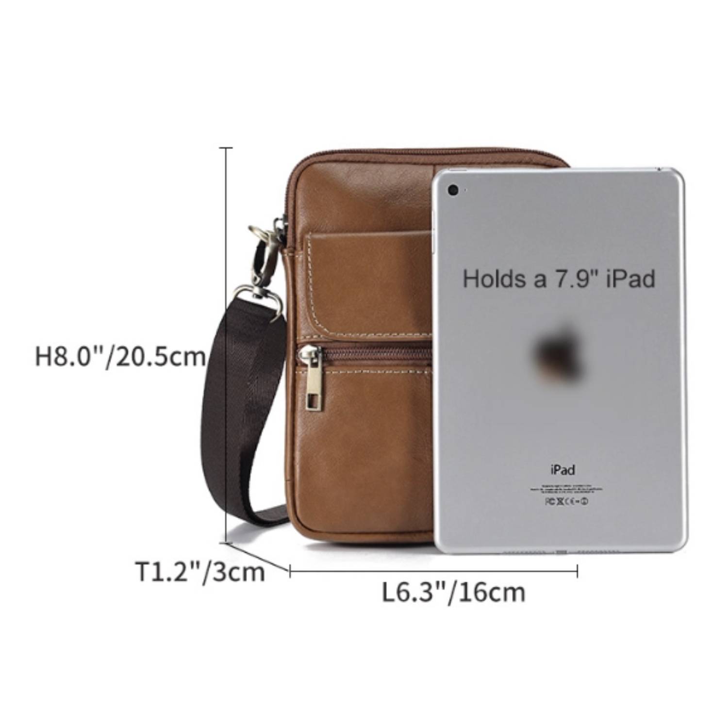 PU Leather Shoulder Crossbody Bag For Men 4