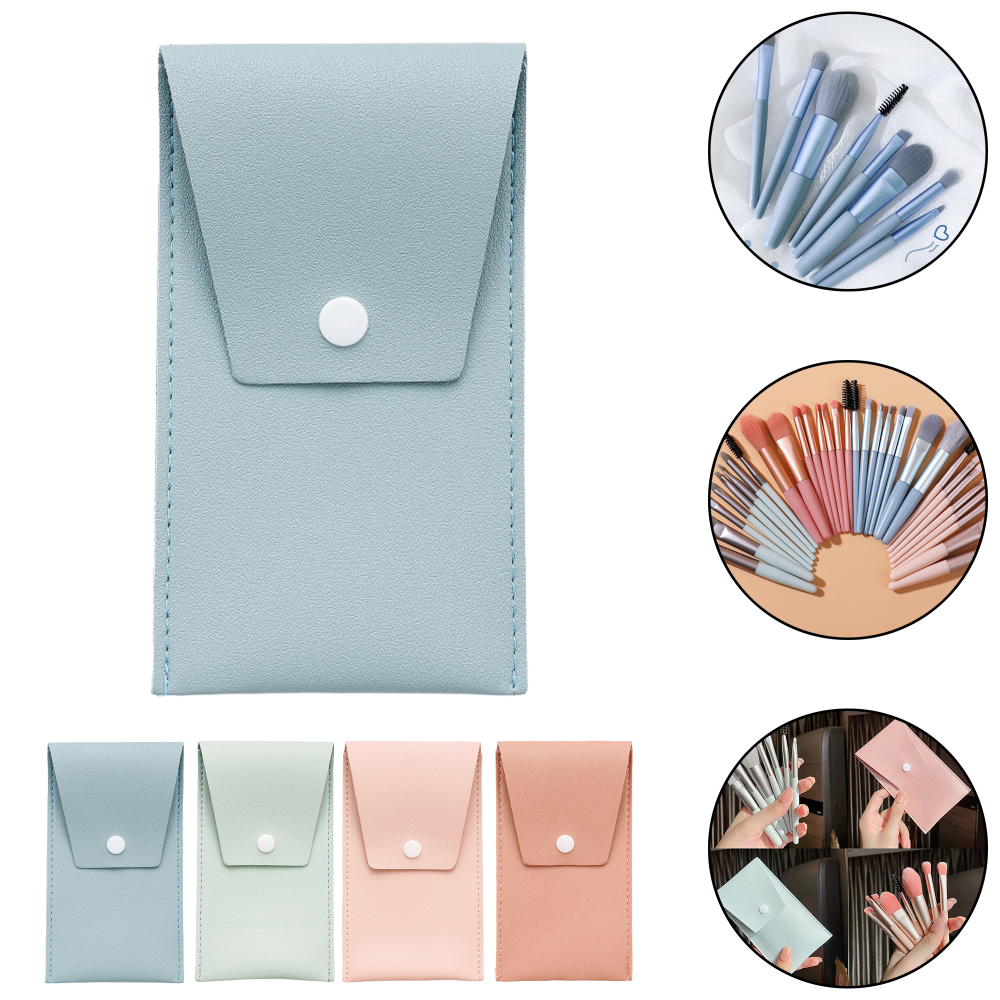 8-Piece Mini Portable Makeup Brush Set with Blush Powder Eyeshadow Brushes 5