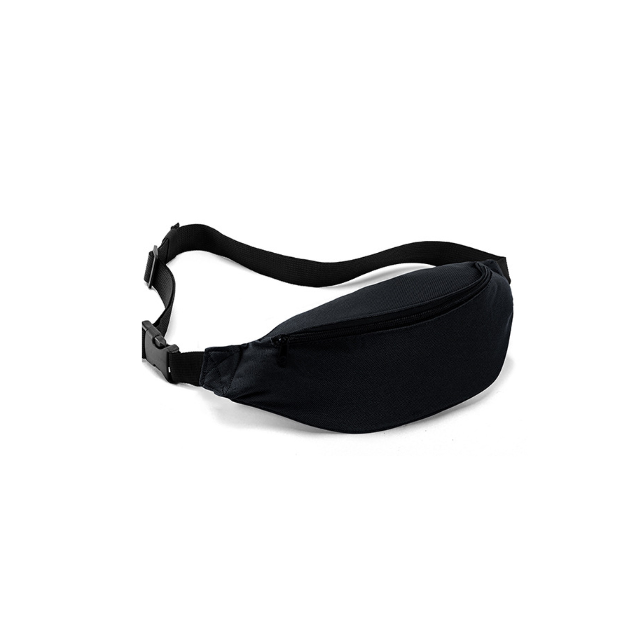 Polyester Fanny Pack With Three Zip Pockets 14.6" 10