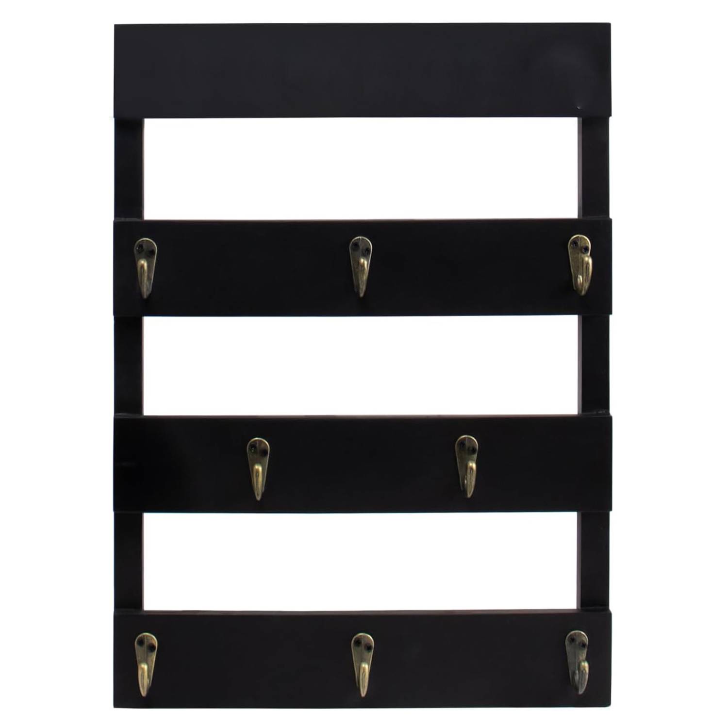 Wall Mounted Solid Wood Mug Holder w/ 8 Hooks 3