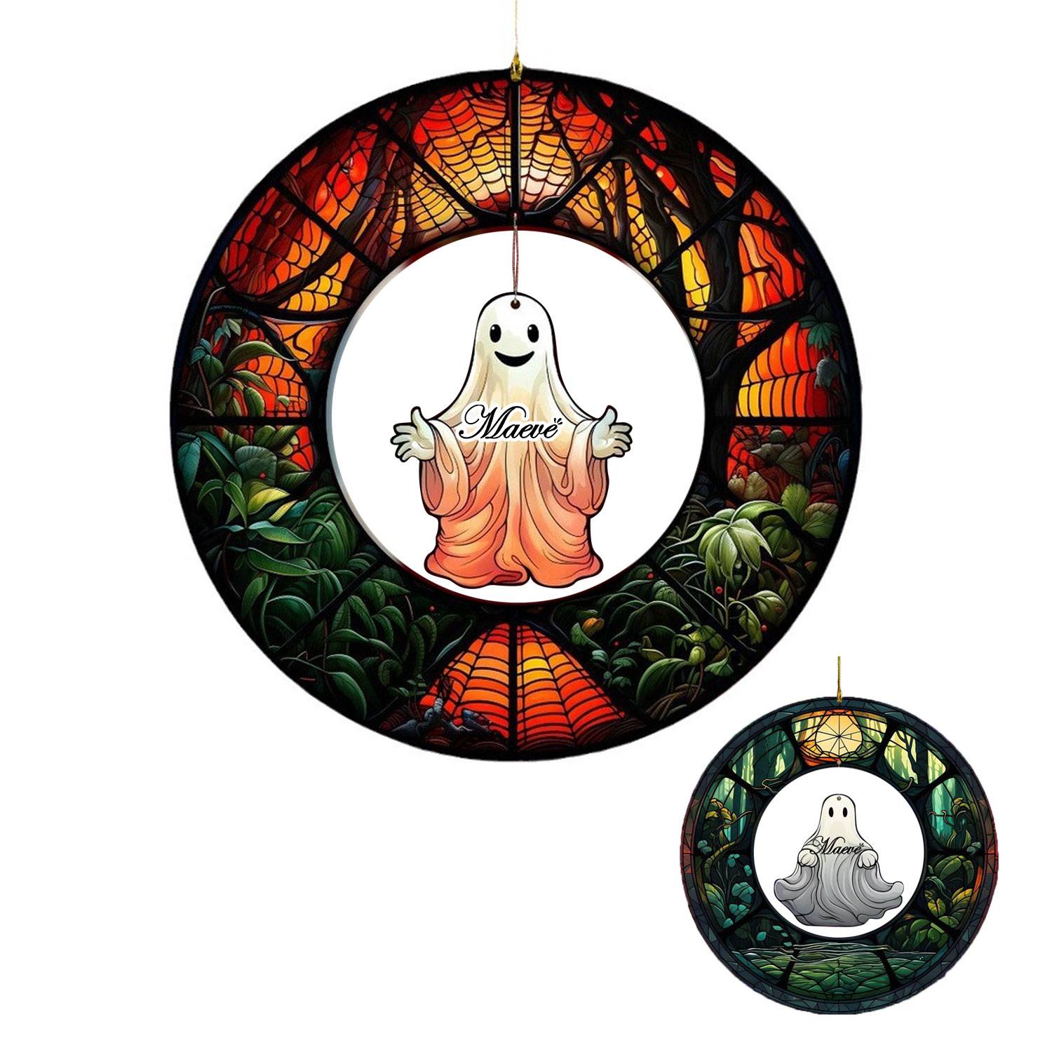 Creative Swing Ghost Ornament for Halloween Scene Adornment 2