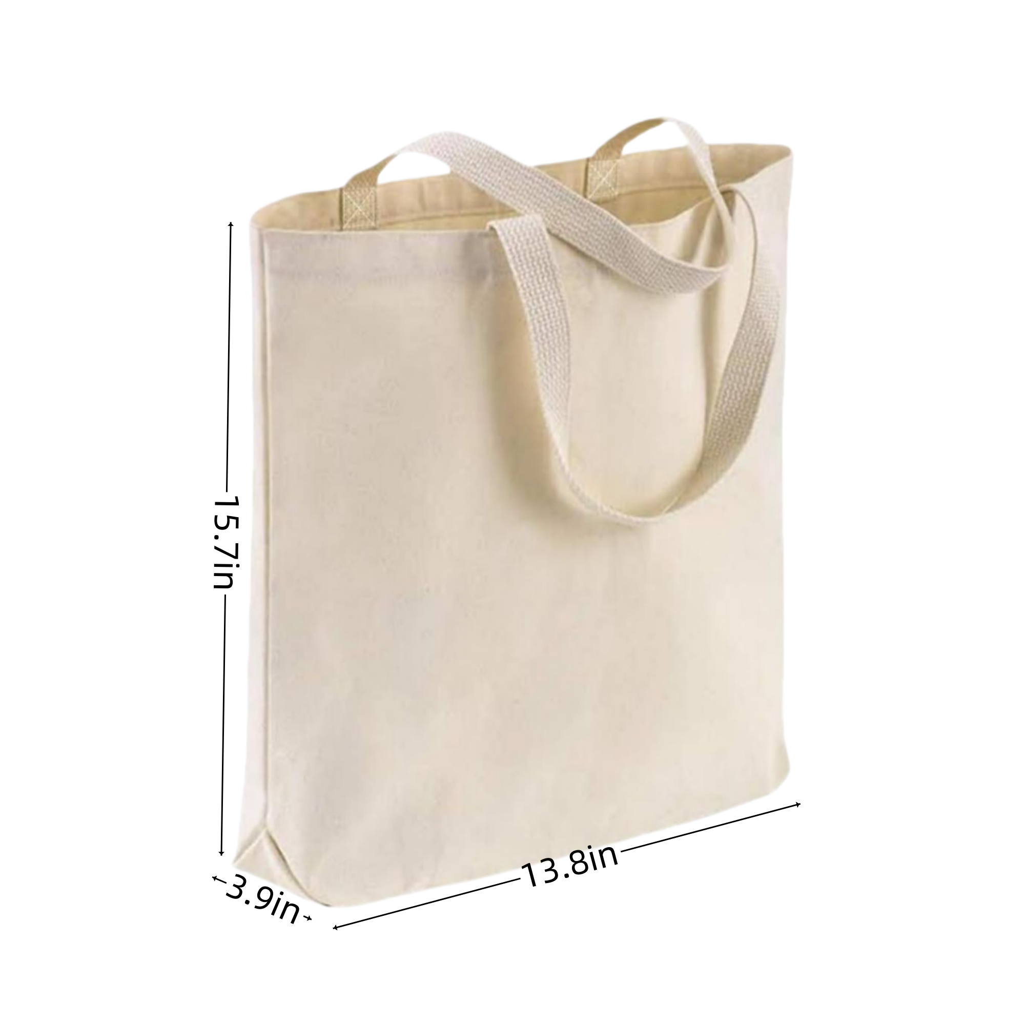 Single Shoulder Custom Canvas Shopping Bag 3