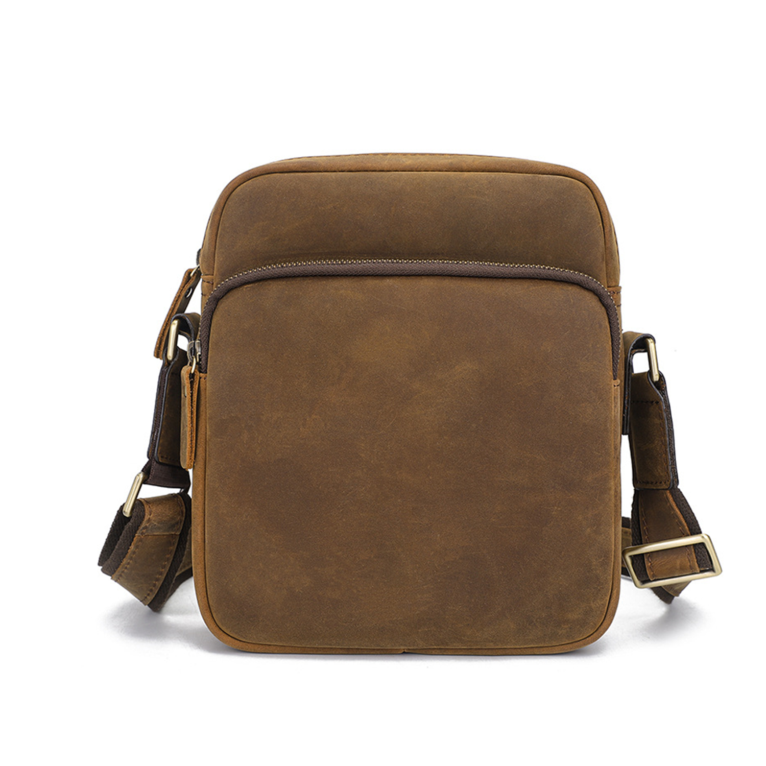 Crazy Horse Leather Men's Crossbody Bag 5