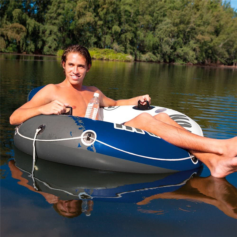 Inflatable Swim Seat Pool Float with Handles 4