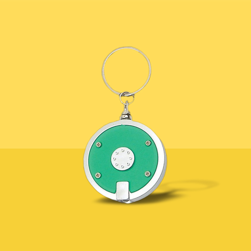 Round LED Keychain 12