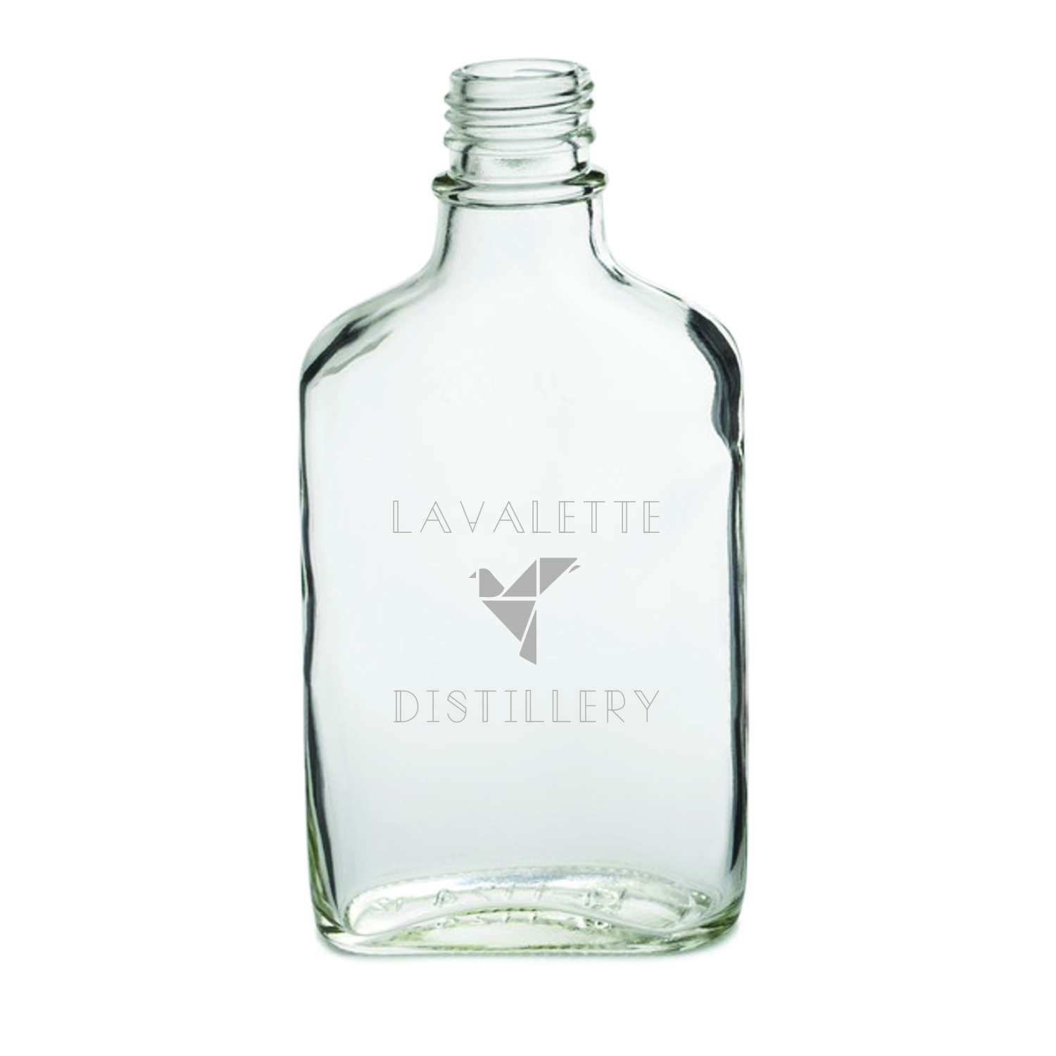 Viski® Parker Leather-Wrapped Glass Flask 4