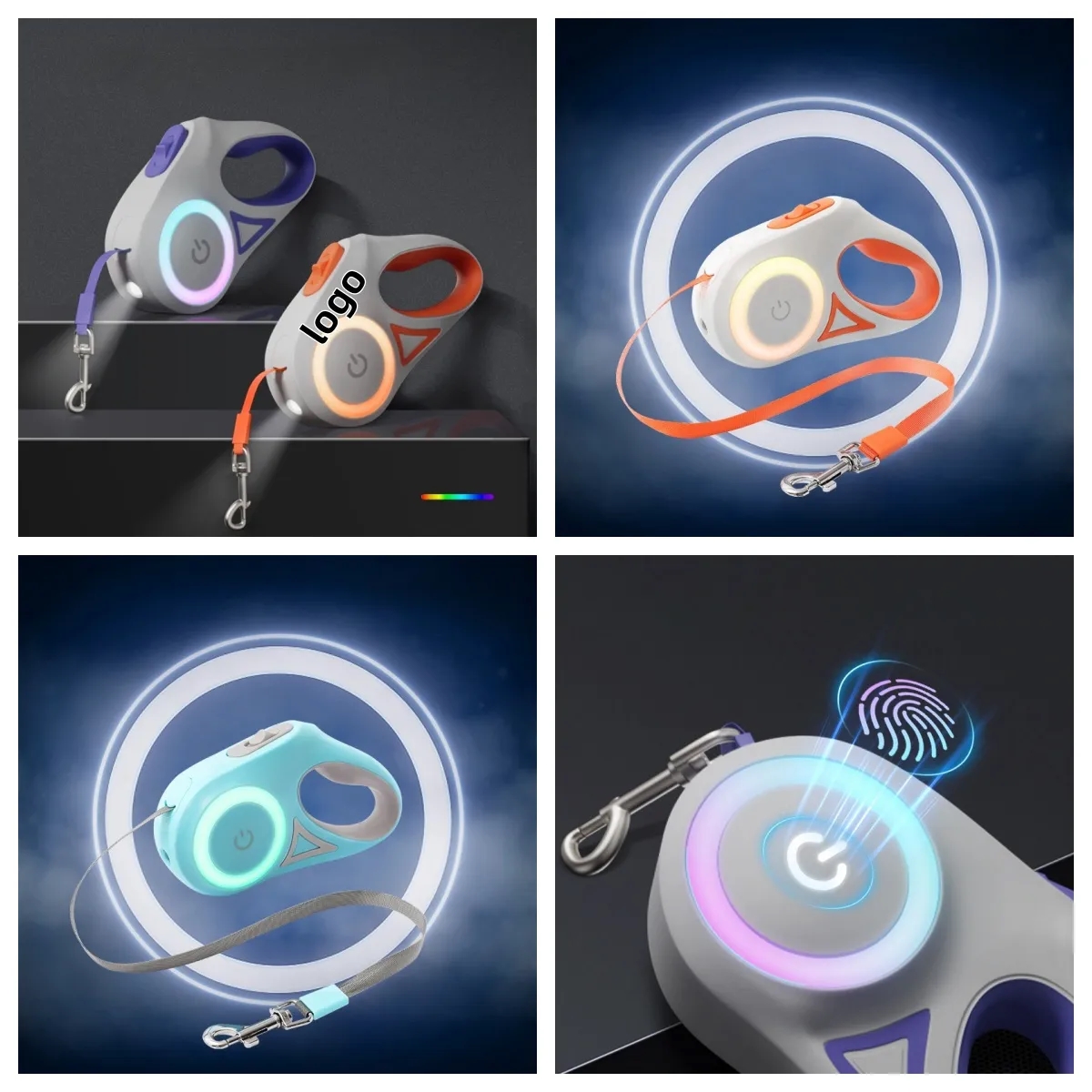 Retractable Dog Leash with Light 7