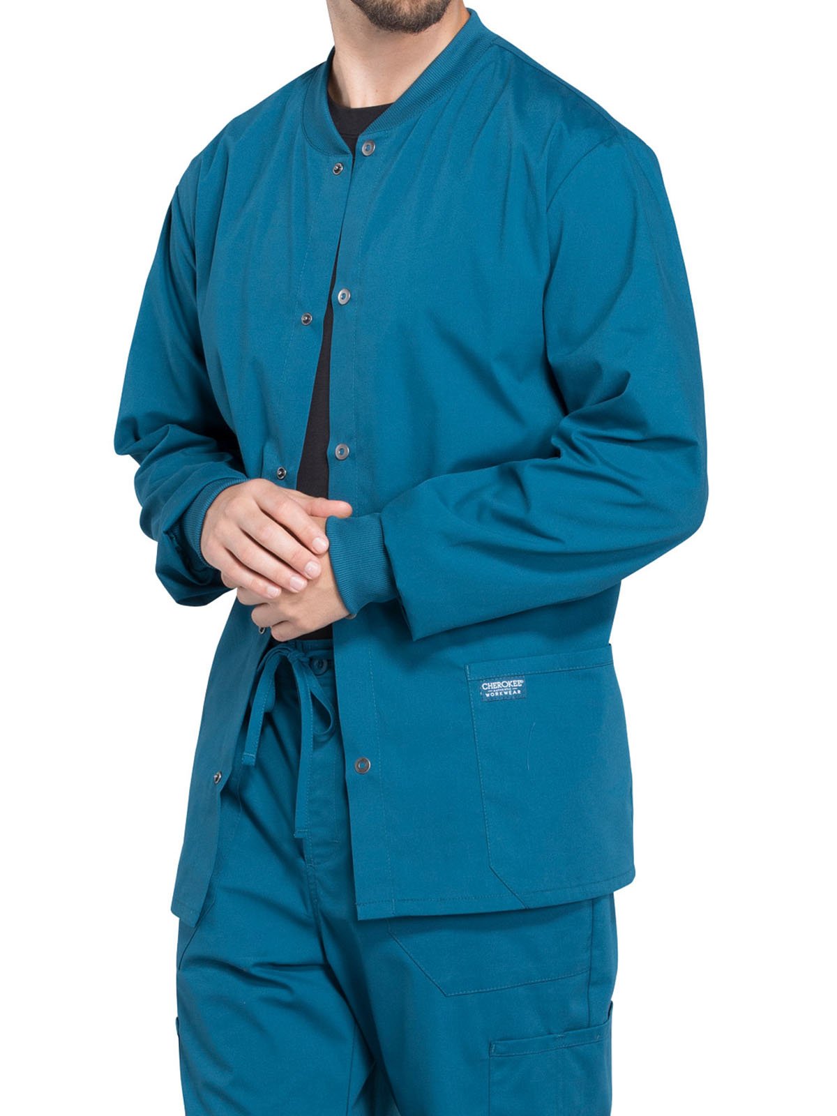 Cherokee - Workwear Professionals - Men's Snap Front Jacket 4