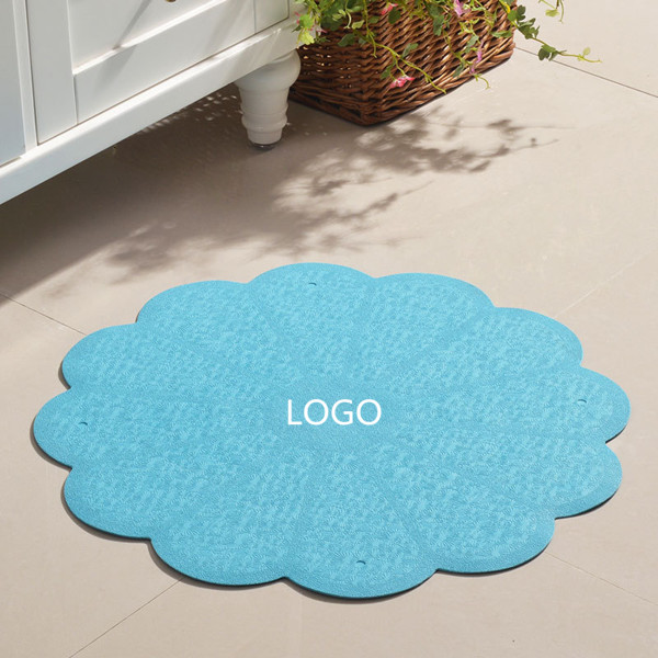 Round flower rubber non-slip mat 2
