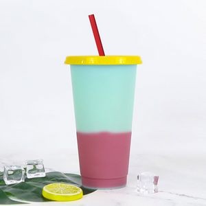 Handy 710ml Clear Plastic Color Changing Cup 19