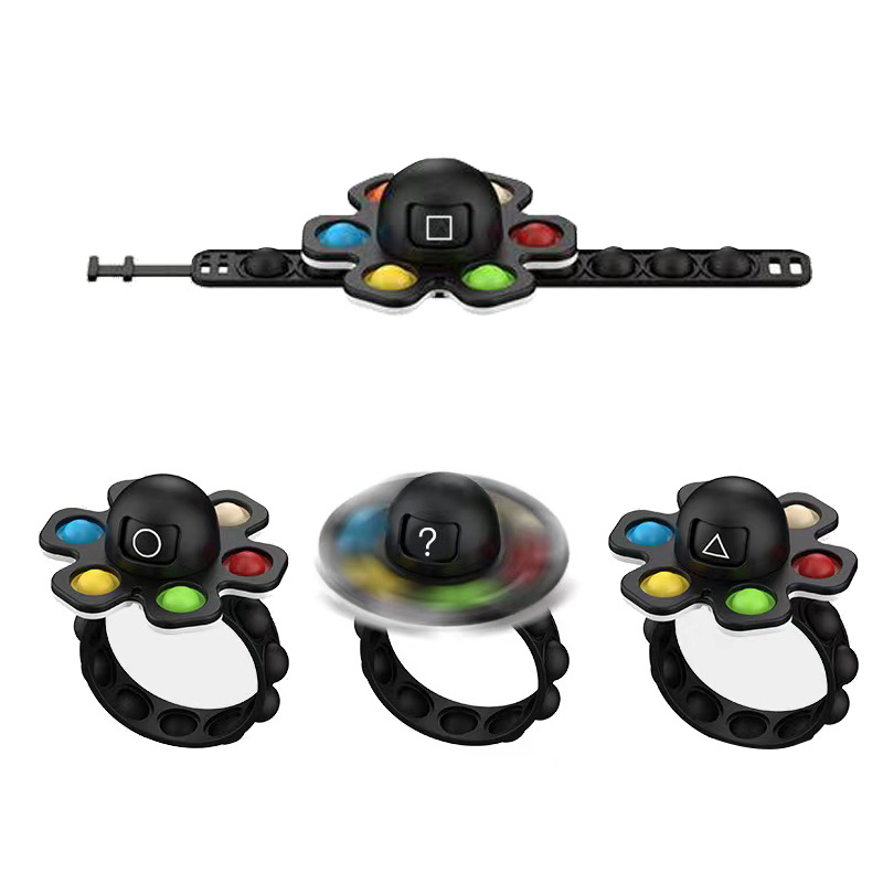 Octopus Pop Fidget Spinners w /Bubble Bracelet 22