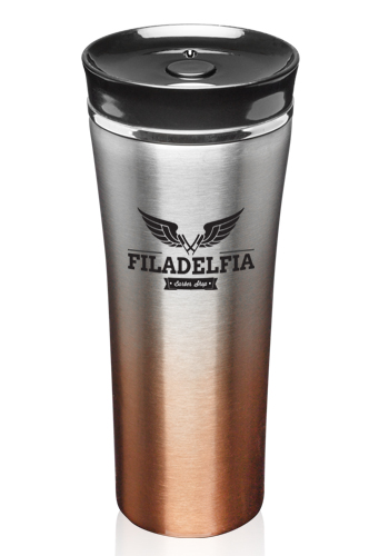 16 oz. Two-Tone Steel Travel Mugs 1