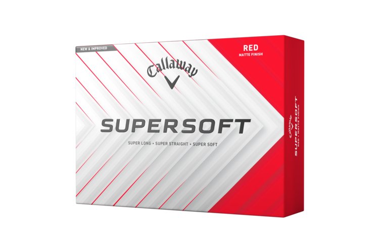 Callaway Supersoft Matte Golf Balls - Red 1