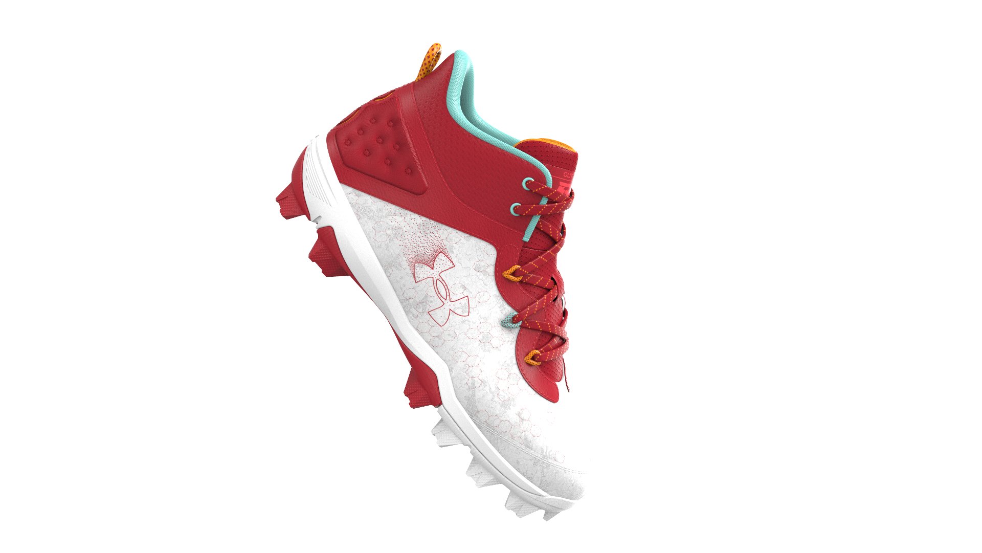 UA Harper 8 Mid RM Jr. Boys' Baseball Cleats 3