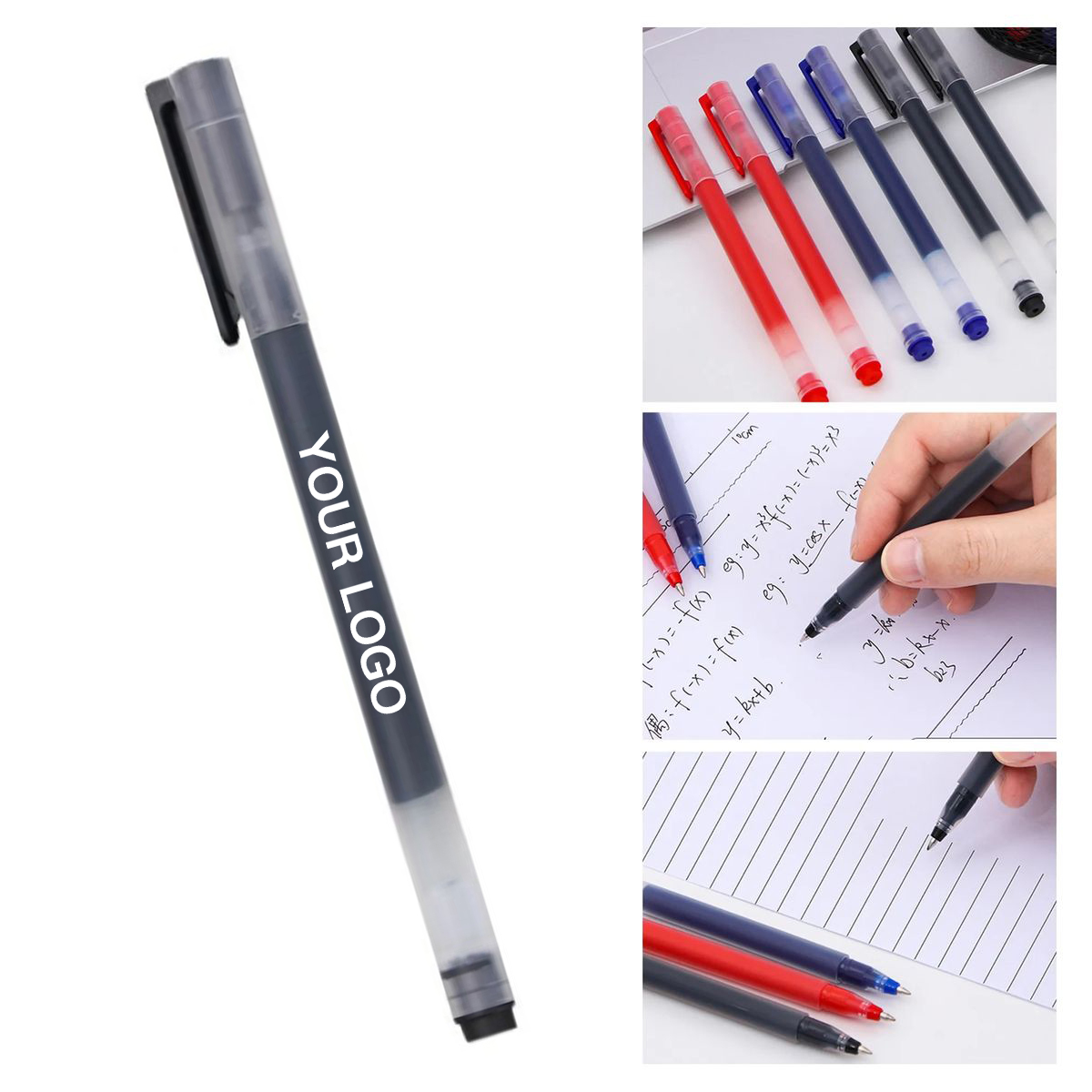 Transparent Plastic Ink Pen with Refillable Core 1