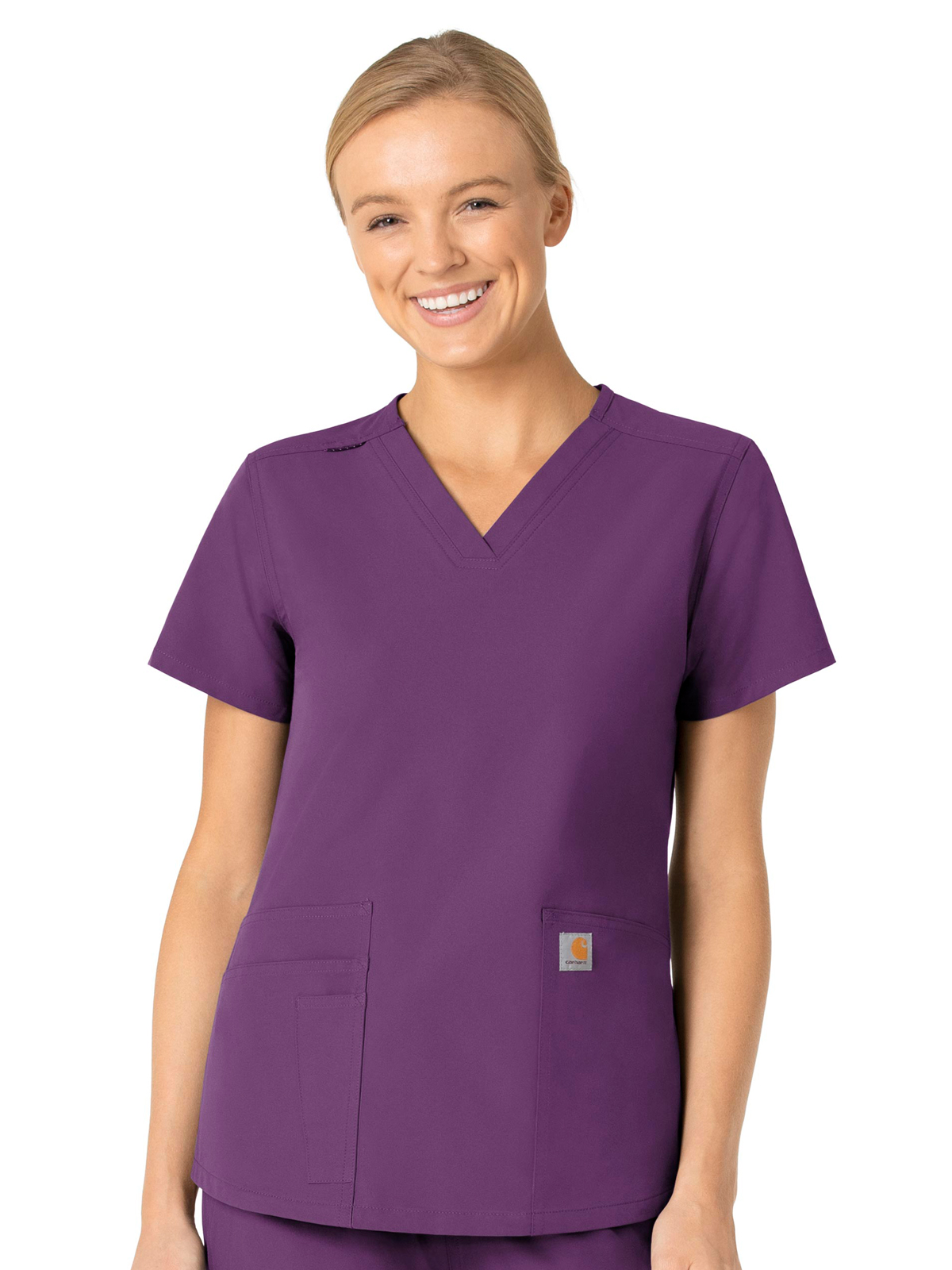 Force Essentials Women's Five-Pocket Modern Fit V-Neck Top