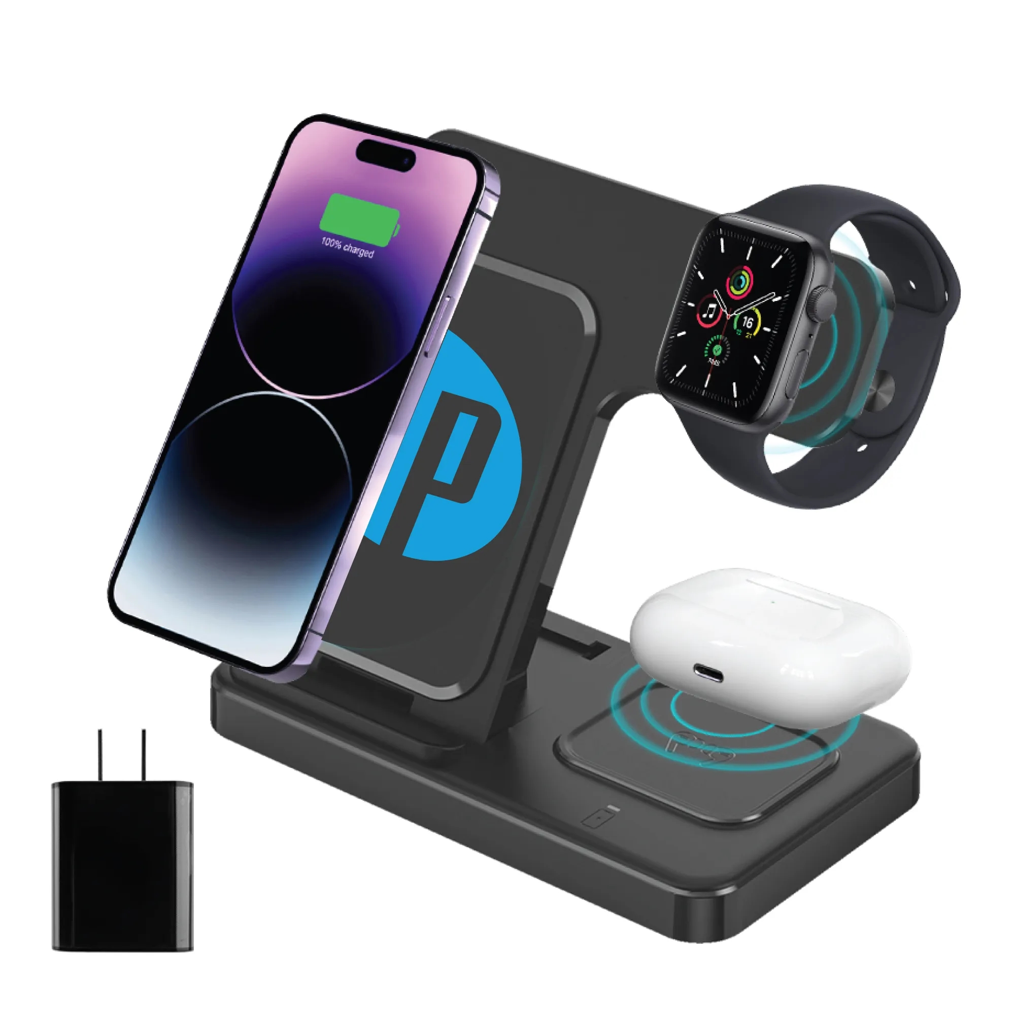 Galena 3-in-1 Wireless Charger & Stand 18