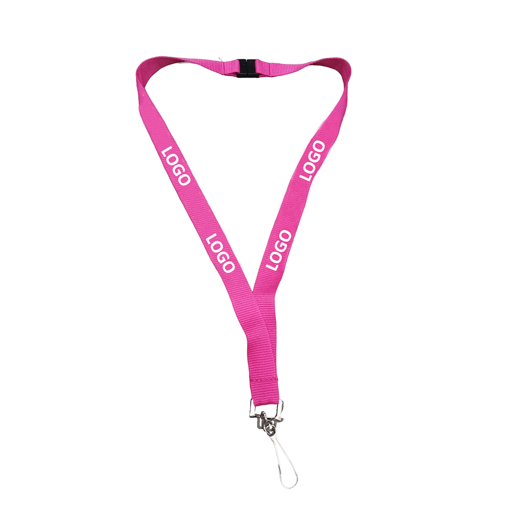 3/4" L Polyester Lanyard With Metal J Hook And Safety Breakaway 2