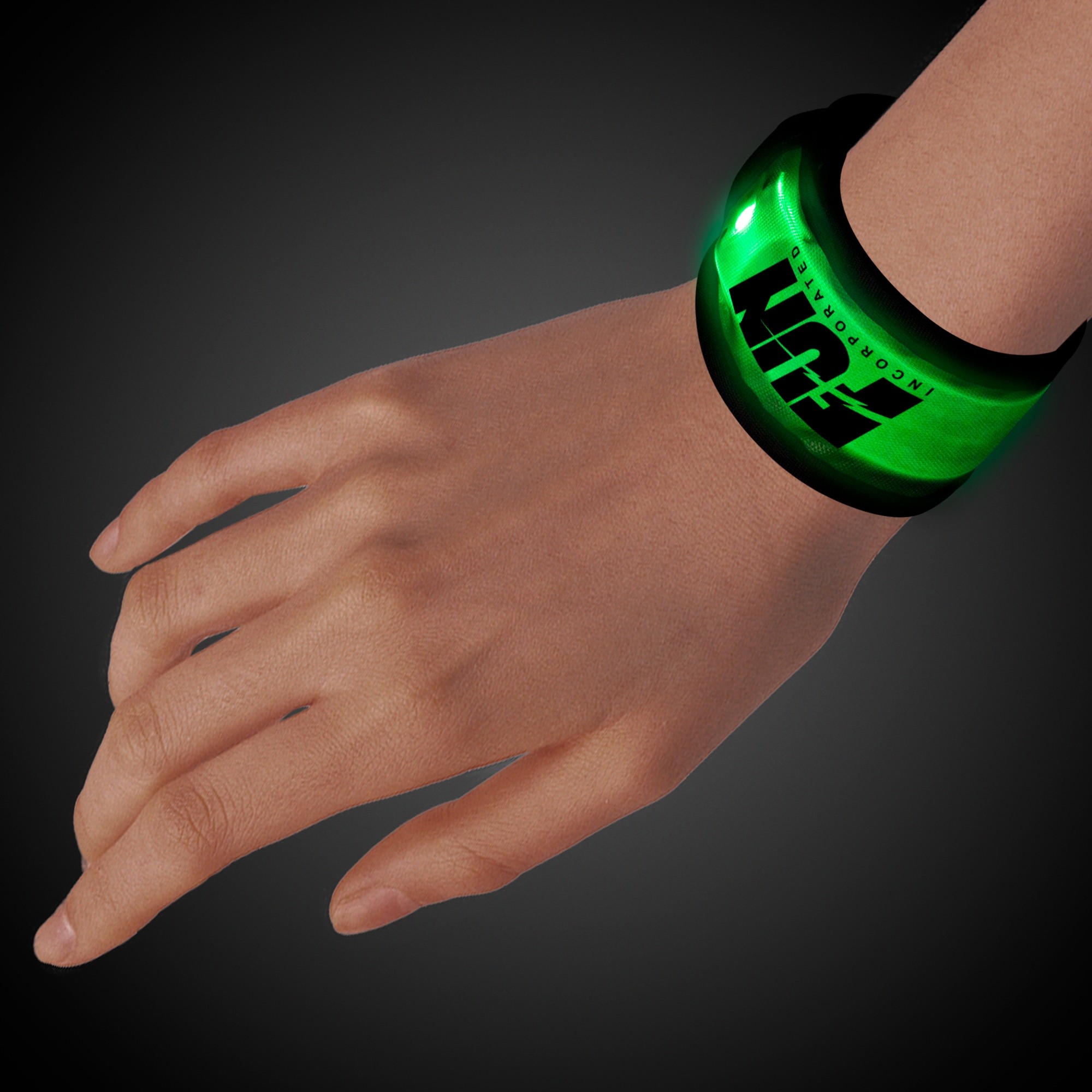 Green LED Slap Bracelet 2