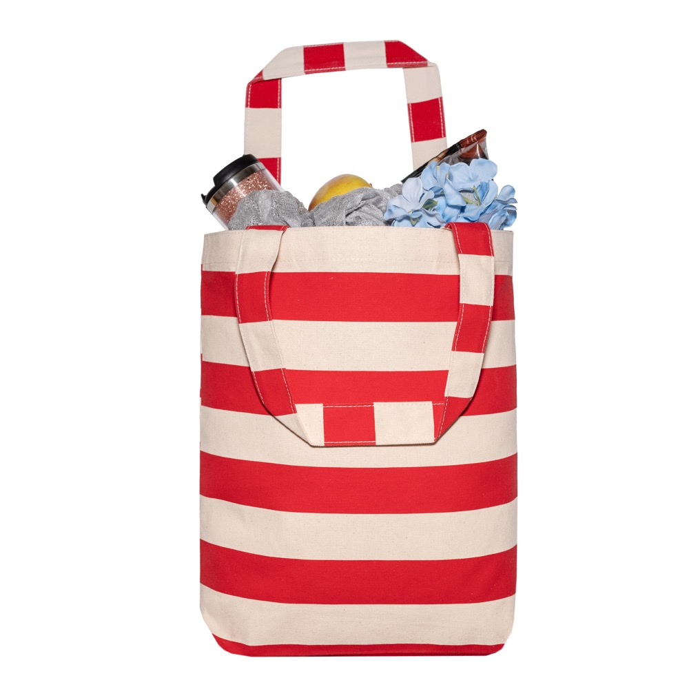 10 Oz. Lightweight Alto Rugby Stripe Tote 5