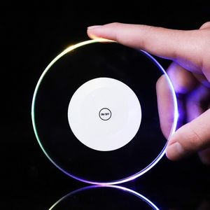 Led Luminous Round Coaster Cup Mat 5