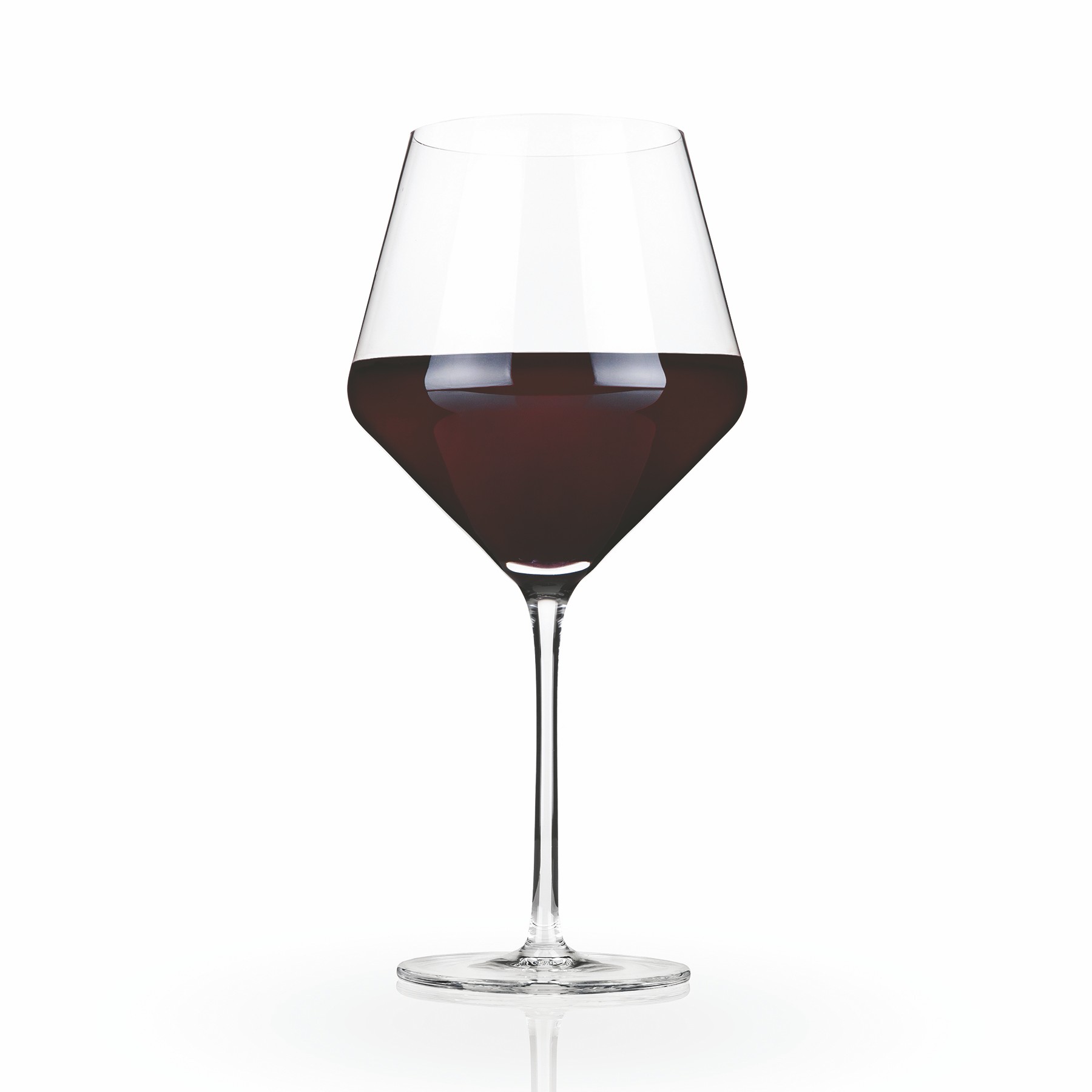 Viski® Raye Angled Crystal Burgundy Glass, set of 2 4